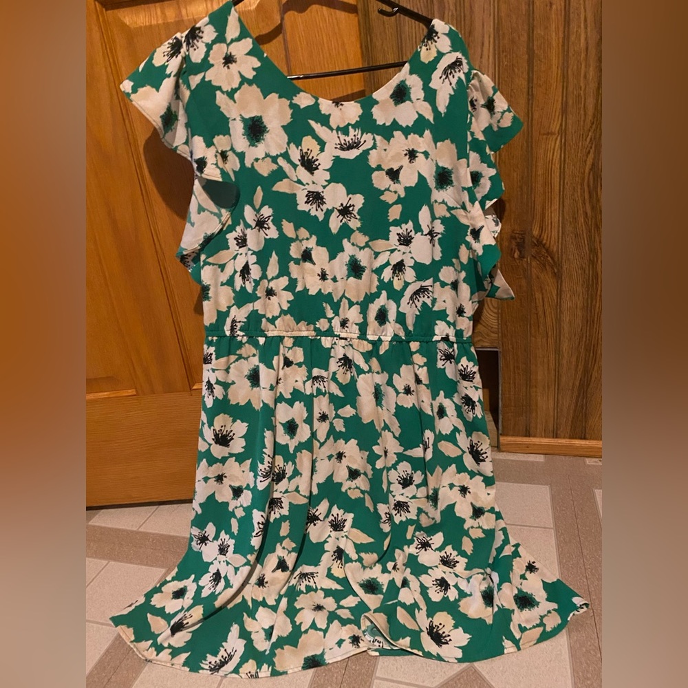 Merona summer dress - Size XXL - floral greenery pattern